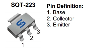 TSB1424ACW, PNP транзистор с малым напряжением насыщения